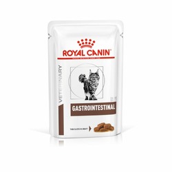 Royal Canin Gastrointestinal полнорационный влажный корм для взрослых кошек при нарушениях пищеварения, диетический, кусочки в соусе, в паучах - 85 г