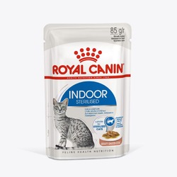 Royal Canin Indoor Sterilised для стерилизованных кошек, живущих в помещении, кусочки в соусе, в паучах - 85 г