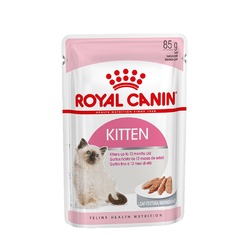 Royal Canin Kitten полнорационный влажный корм для котят в период второй фазы роста до 12 месяцев, паштет, в паучах - 85 г