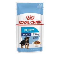 Royal Canin Maxi Puppy полнорационный влажный корм для щенков крупных пород, кусочки в соусе, в паучах - 140 г