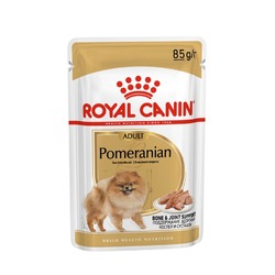 Royal Canin Pomeranian Adult влажный корм для взрослых собак породы померанский шпиц старше 8 месяцев, паштет, в паучах - 85 г