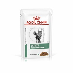 Royal Canin Satiety Weight Management полнорационный влажный корм для взрослых кошек для снижения веса, диетический, кусочки в соусе, в паучах - 85 г