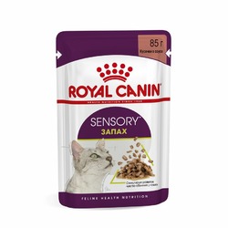 Royal Canin Sensory Запах полнорационный влажный корм для взрослых кошек стимулирующий обонятельные рецепторы, кусочки в соусе, в паучах - 85 г