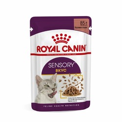 Royal Canin Sensory Вкус полнорационный влажный корм для взрослых кошек стимулирующий вкусовые рецепторы, кусочки в соусе, в паучах - 85 г