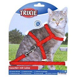 Шлейка Trixie для кошек с отражателем 30 см/10 мм 18 - 35 см