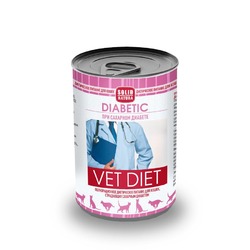 Solid Natura VET Diabetic влажный корм для кошек, диетический, с курицей и лососем - 340 г
