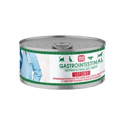 Solid Natura VET Gastrointestinal влажный корм для кошек, с индейкой и курицей, в консервах - 100 г