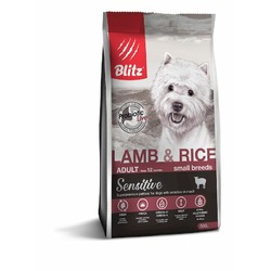 Blitz Sensitive Adult Small Breeds Lamb & Rice полнорационный сухой корм для собак мелких пород, с ягненком и рисом - 500 г