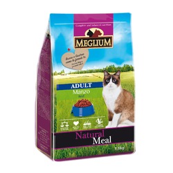 Сухой корм Meglium Adult для привередливых кошек с говядиной - 1,5 кг