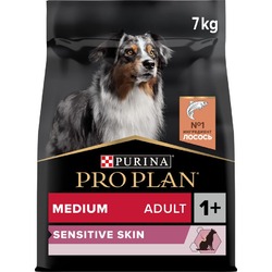 Pro Plan OptiDerma сухой корм для собак средних пород с чувствительной кожей, с высоким содержанием лосося - 7 кг