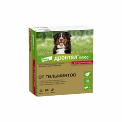 Elanco Дронтал Плюс таблетки от гельминтов для собак крупных пород - 2 таблетки