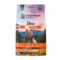 Территория Урал полнорационный сухой корм для собак, с ягненком и морошкой - 2,5 кг