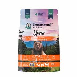 Территория Урал полнорационный сухой корм для собак, с ягненком и морошкой - 800 г