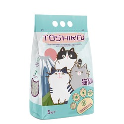 Toshiko Бентонитовый комкующийся для кошачьего туалета наполнитель без запаха - 5 кг