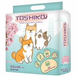 Toshiko впитывающие пеленки одноразовые для животных с ароматом сакуры 10 шт 60х40 см