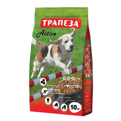 Трапеза Active сухой корм для собак с высокой активностью, с яблоком и розмарином - 10 кг
