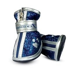 Triol ботинки для собак синие с лапками - размер 1, 45х35х45 мм, 4 шт
