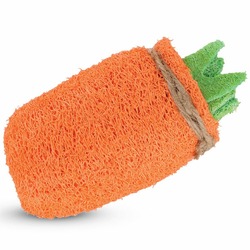 Triol Natural игрушка для мелких животных из люфы "Морковь", 120 мм