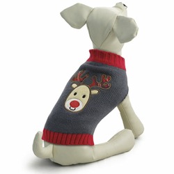 Triol свитер для собак "Оленёнок", серый S 25 см