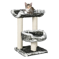 Trixie Домик для кошки Isaba, 62 см, чёрный/белый