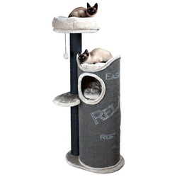 Trixie Домик для кошки Juana, 134 см, тёмно-серый/светло-серый