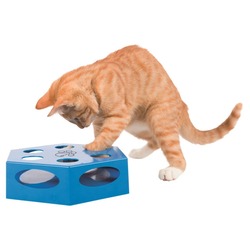 Trixie Игрушка для кошки Turning Feather, пластик, 22 см, синий