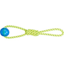 Trixie игрушка для собак плавающая, веревка с мячом, полиэстер - ф 6 х 40 см
