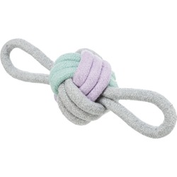 Trixie игрушка верёвочный мяч Junior для собак, с ручками-петлями, канат - ф 9, 25см
