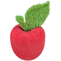 Trixie игрушка "Яблоко", дерево, люфа - ф 5.5 х 9 см