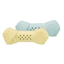 Trixie Junior "Косточка" игрушка для собак с охлаждающим эффектом, 10 см, резина, цвет в ассортименте