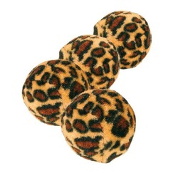 Trixie Набор мячиков для кошек Леопард, Ф3,5 см, 4 шт