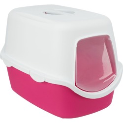 Trixie туалет-домик Vico для кошек, розовый, белый - 40 х 40 х 56 см