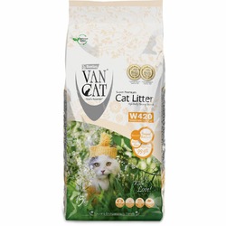 Van Cat наполнитель для кошек, 100% натуральный, комкующийся, без пыли, без запаха - 15 кг