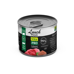 Vita Pro Lunch влажный корм для взрослых собак, с говядиной и бурым рисом, в консервах - 400 г