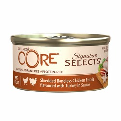 Сore Signature Selects влажный корм для кошек, фарш из курицы и индейки, в соусе, в консервах - 79 г