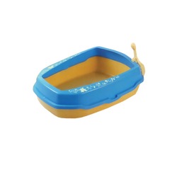 WC Closet туалет для кошек с совком (S) с рисунком 50х37х17 см
