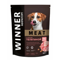 Мираторг Meat полнорационный сухой корм для собак мелких пород, с нежной телятиной - 500 г