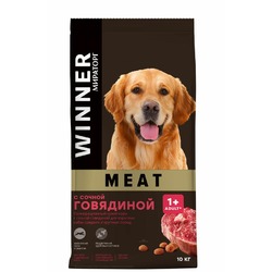 Мираторг Meat полнорационный сухой корм для собак средних и крупных пород, с сочной говядиной