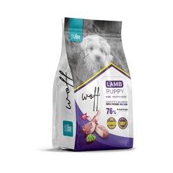 WOFF Puppy полнорационный сухой корм для щенков, кормящих и беременных собак с ягненком - 2,5 кг