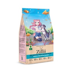 Zillii Adult Dog Small Sensitive Digestion сухой корм для взрослых собак мелких пород, с чувствительным пищеварением, с белой рыбой и лососем - 2 кг
