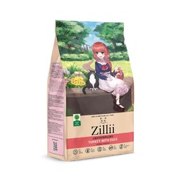 Zillii Light Sterilized Cat сухой корм для взрослых стерилизованных кошек с избыточным весом, с индейкой и уткой - 2 кг