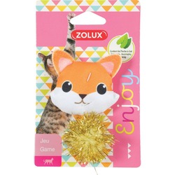 Zolux Игрушка "Хитрый лисенок" для кошек, с кошачьей мятой, 8 см