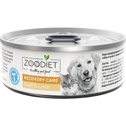 Zoodiet Recovery Care Beef&Liver влажный корм для собак и кошек, в период восстановления, с ГОВЯДИНОЙ и печенью, в консервах - 100 г