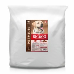 Зоогурман Big Dog сухой корм для собак средних и крупных пород, с говядиной - 5 кг