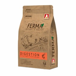 Зоогурман Ferma Digestion сухой корм для собак мелких и средних пород, с белой рыбой и картофелем - 1,5 кг