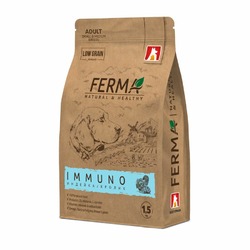 Зоогурман Ferma Immuno сухой корм для собак мелких и средних пород, с индейкой и кроликом - 1,5 кг