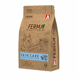 Зоогурман Ferma Skin Care сухой корм для котов, с индейкой, телятиной и кроликом - 1,5 кг
