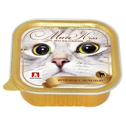 Зоогурман MurrKiss влажный корм для кошек, мусс с ягненком и печенью, в ламистерах - 100 г