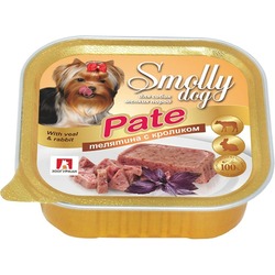 Зоогурман Smolly Dog Pate влажный корм для собак мелких и средних пород, паштет с телятиной и кроликом, в ламистерах - 100 г