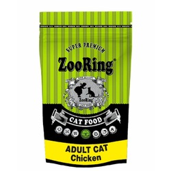 Zooring Adult Cat Chicken сухой корм для взрослых кошек всех пород для кожи и шерсти с цыпленком - 1,5 кг